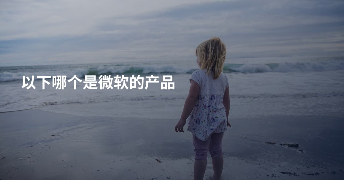 以下哪个是微软的产品