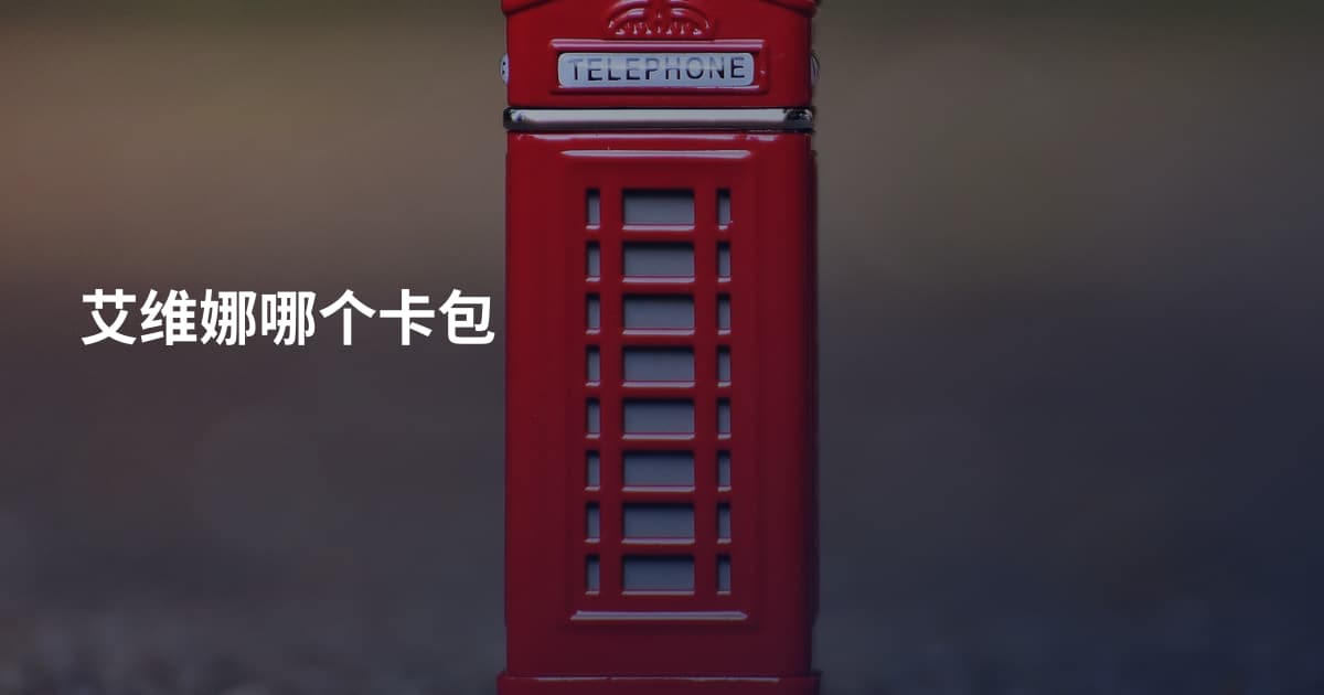 艾维娜哪个卡包
