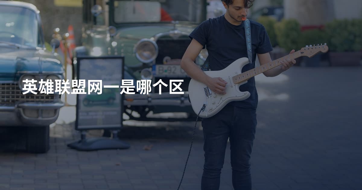 英雄联盟网一是哪个区