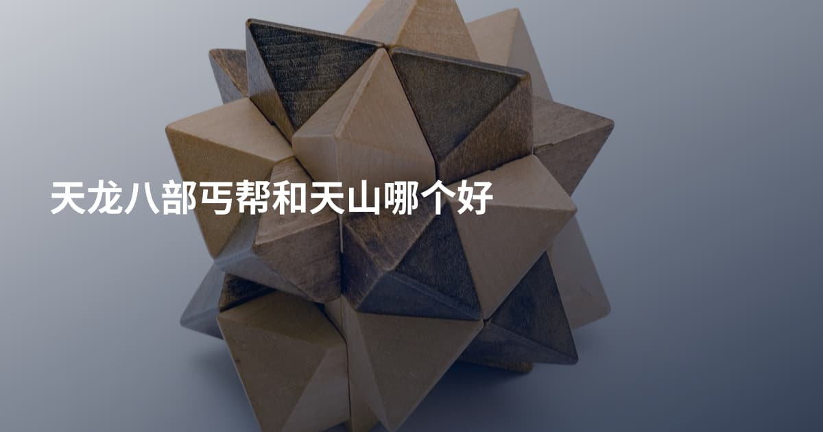 天龙八部丐帮和天山哪个好