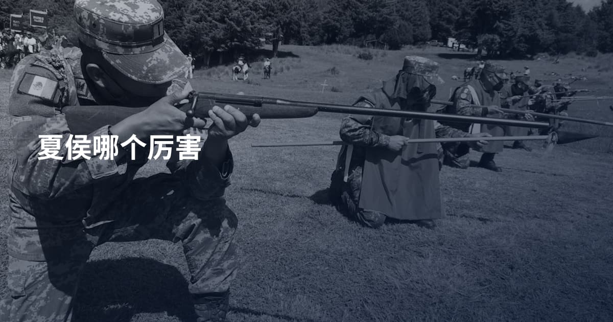 夏侯哪个厉害
