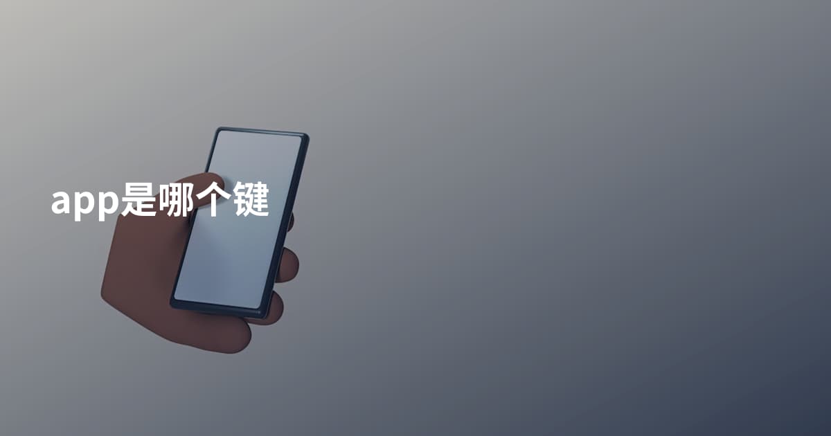 app是哪个键