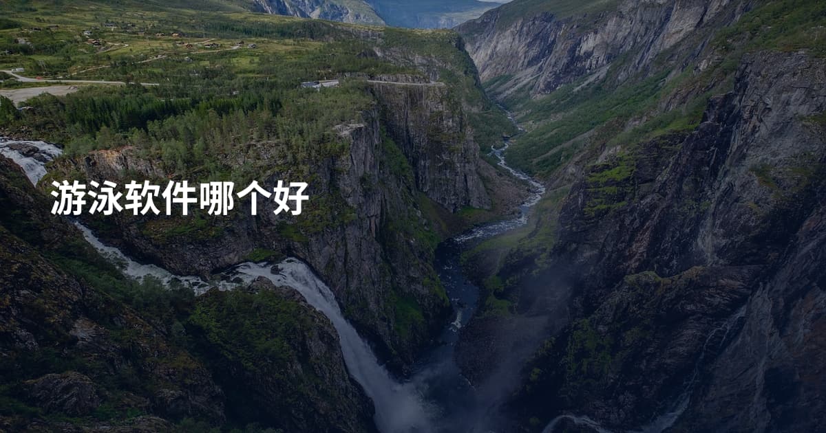 游泳软件哪个好