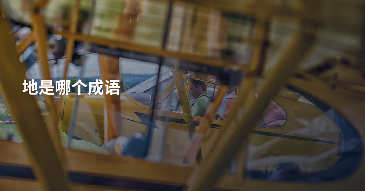 地是哪个成语