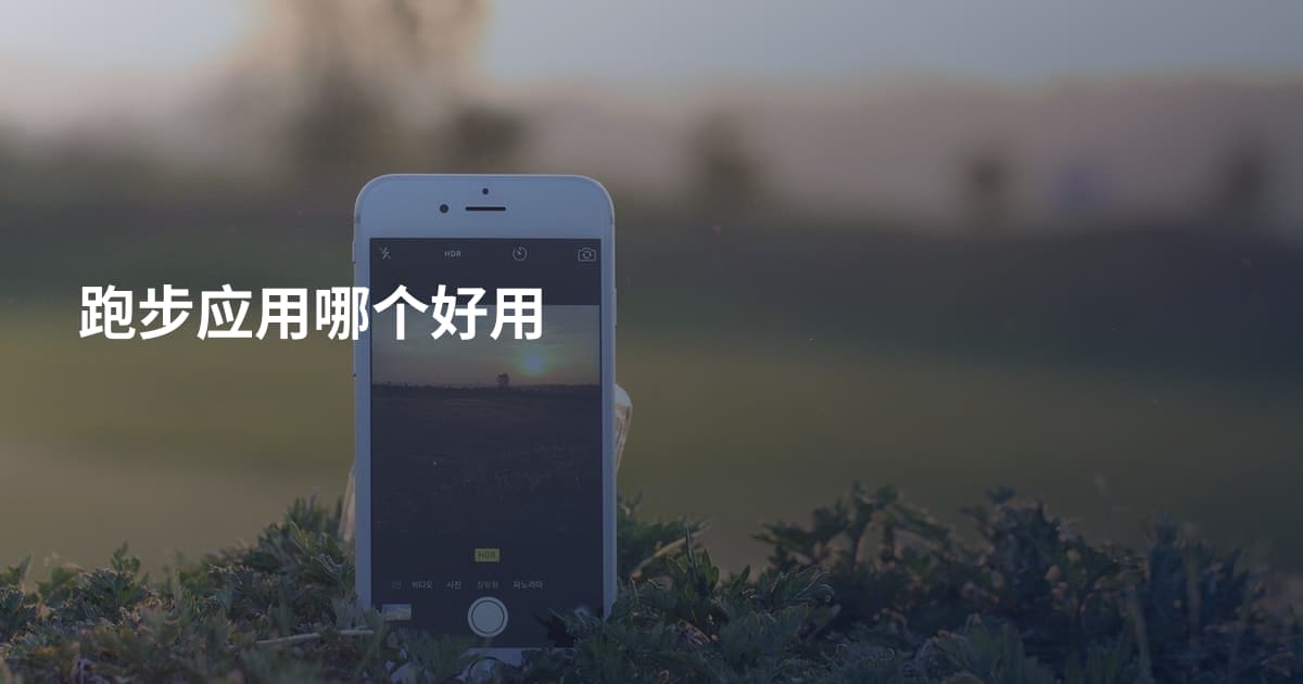 跑步应用哪个好用