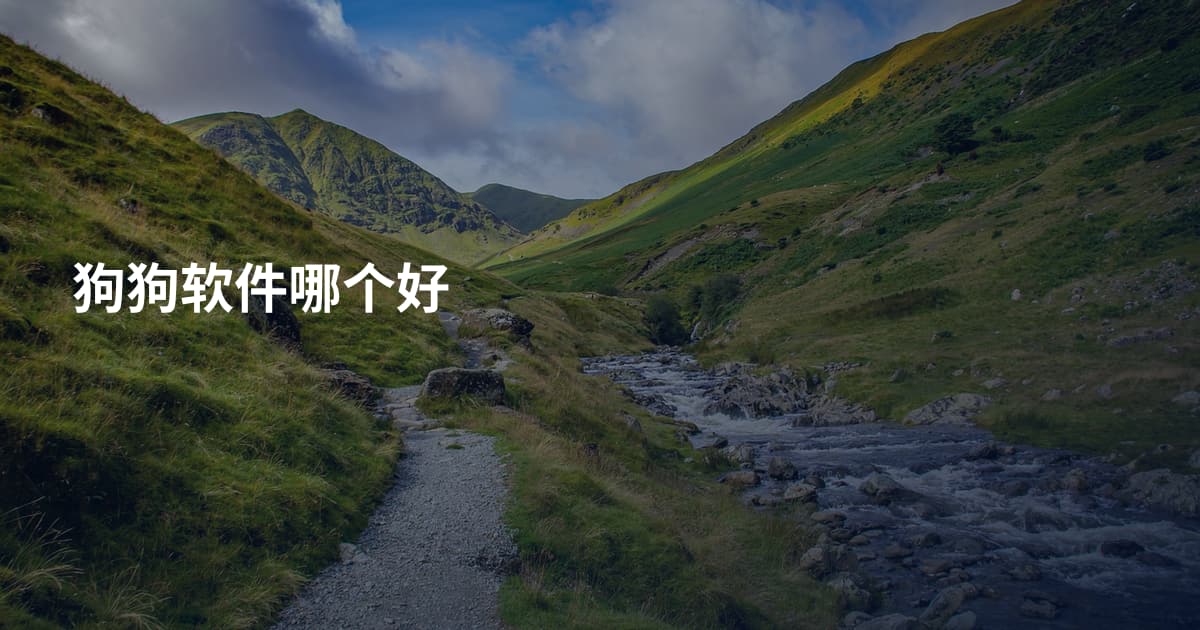 狗狗软件哪个好