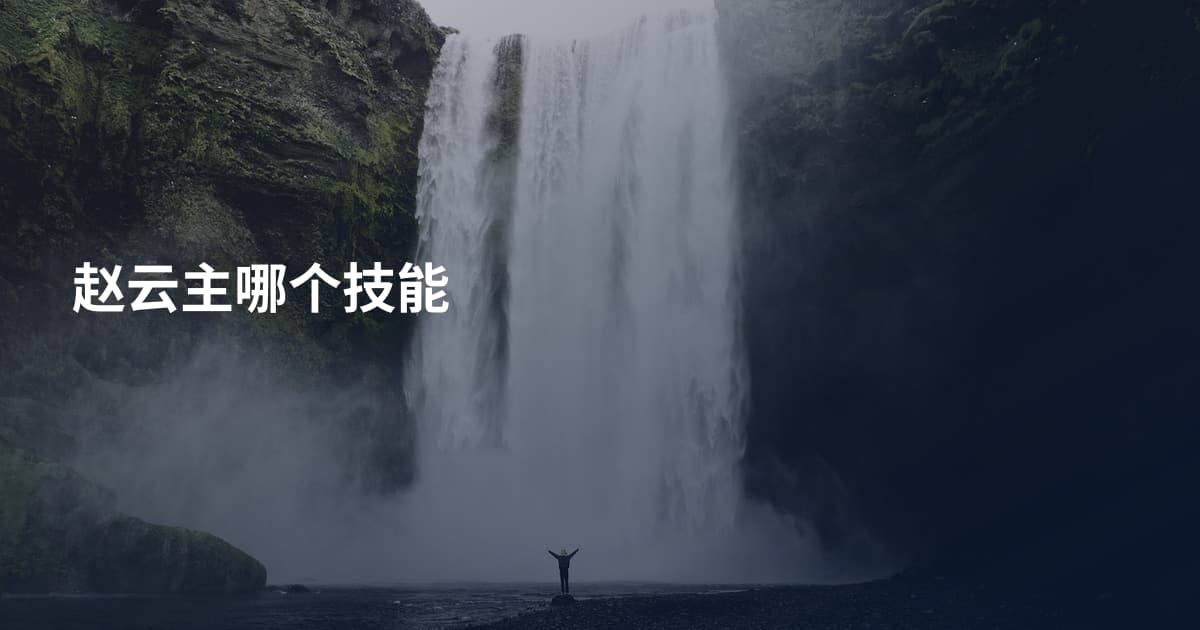 赵云主哪个技能