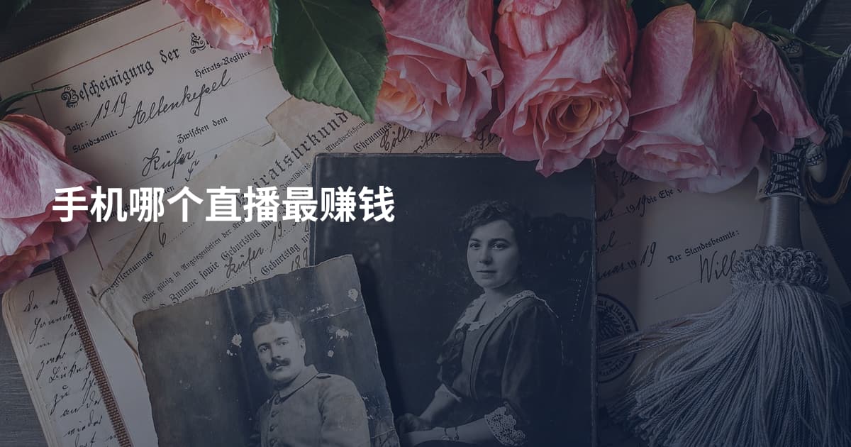 手机哪个直播最赚钱