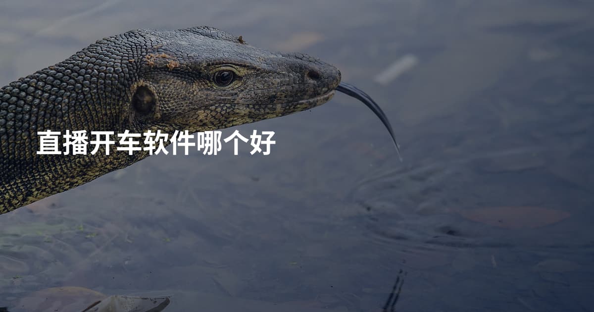 直播开车软件哪个好