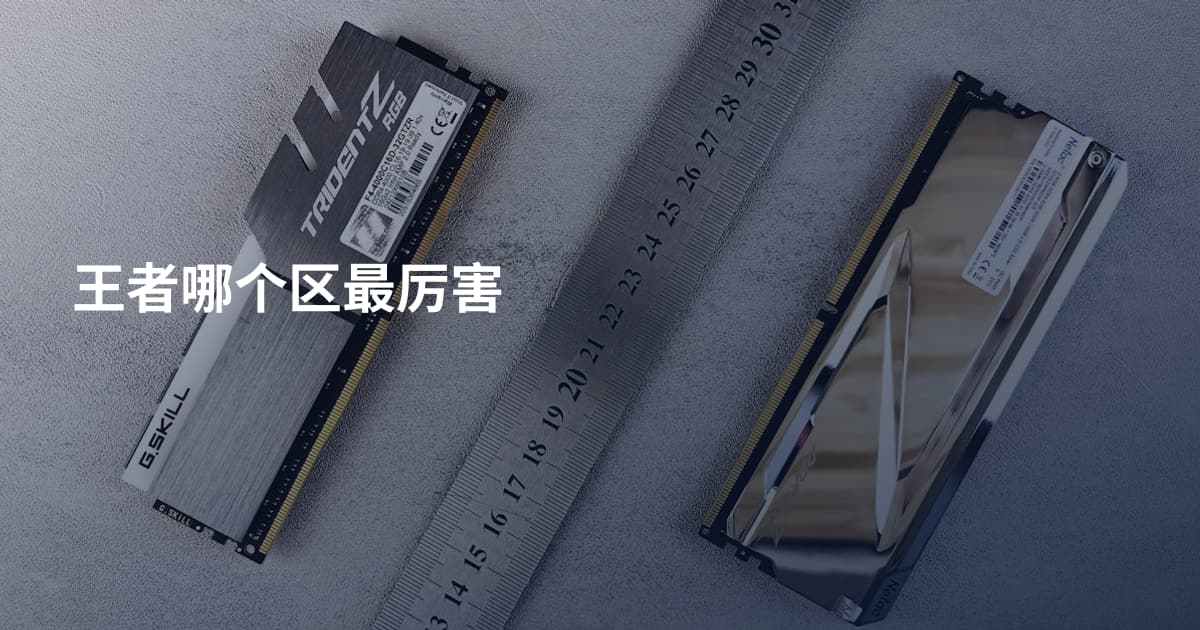 王者哪个区最厉害