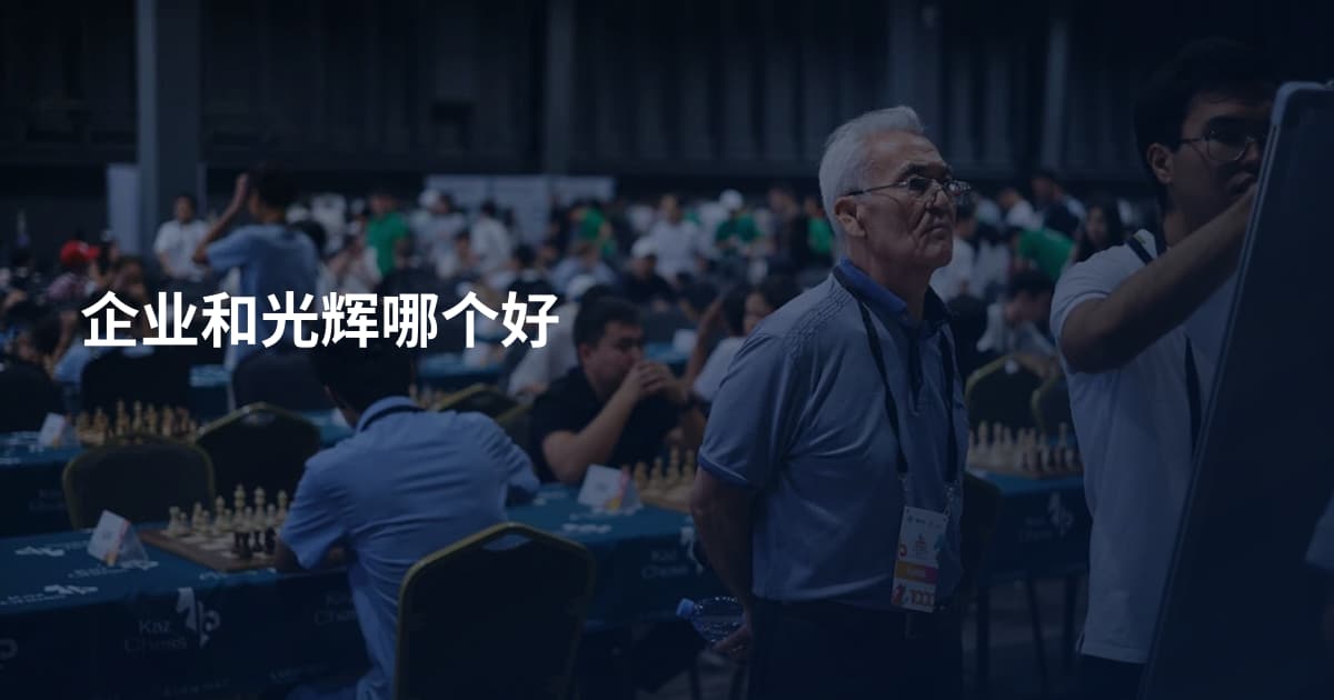 企业和光辉哪个好