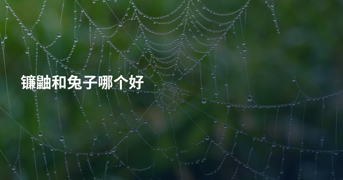 镰鼬和兔子哪个好