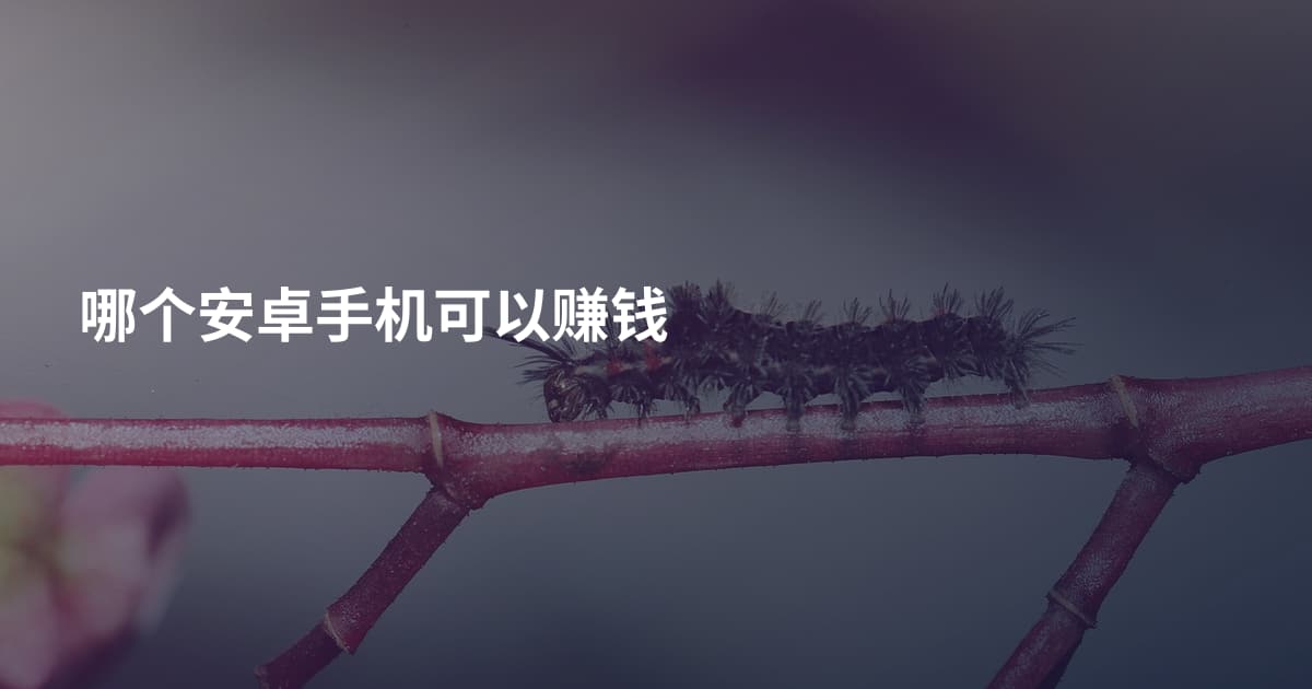 哪个安卓手机可以赚钱