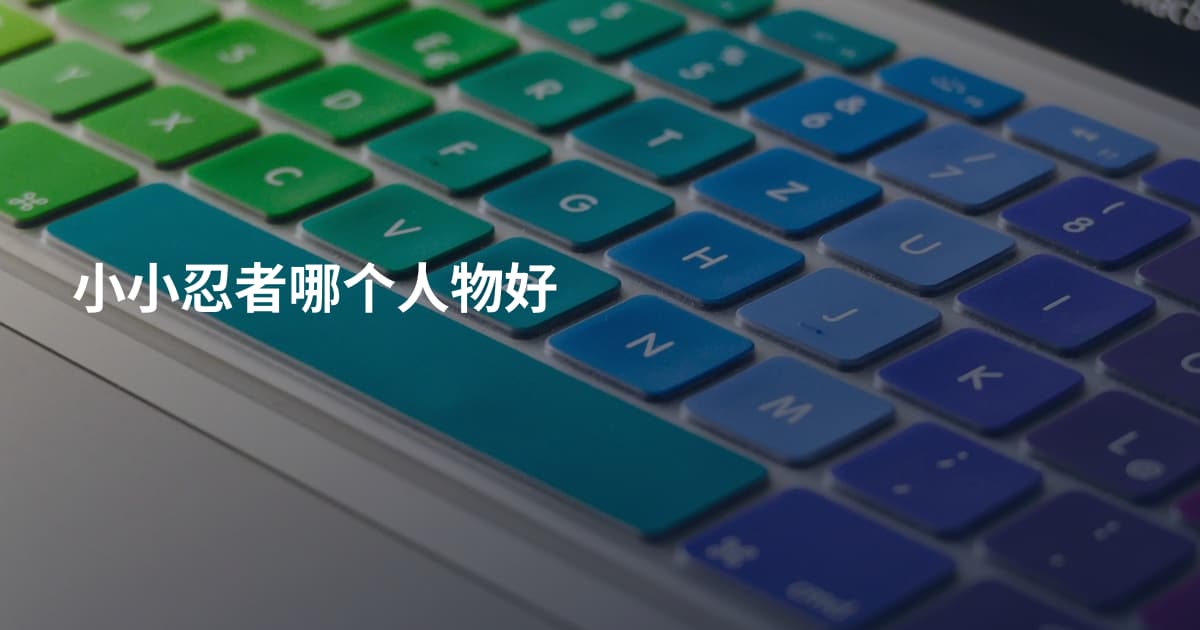 小小忍者哪个人物好