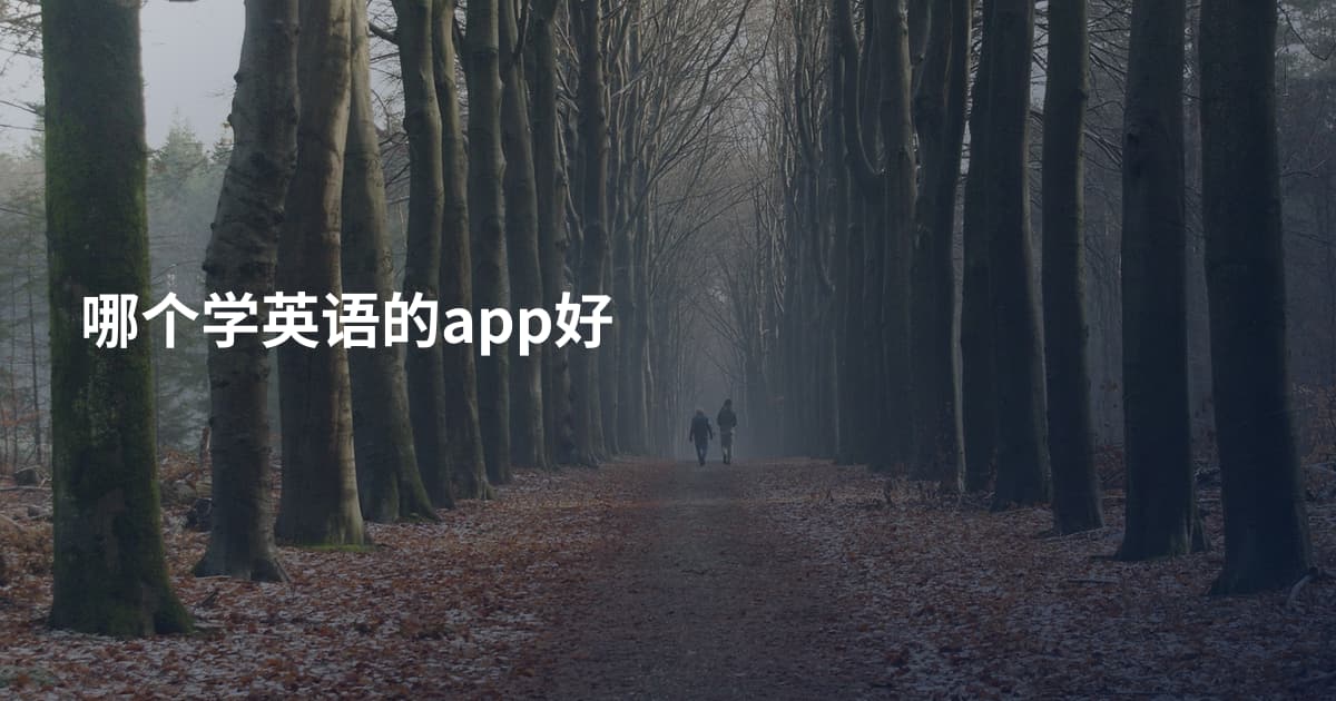 哪个学英语的app好