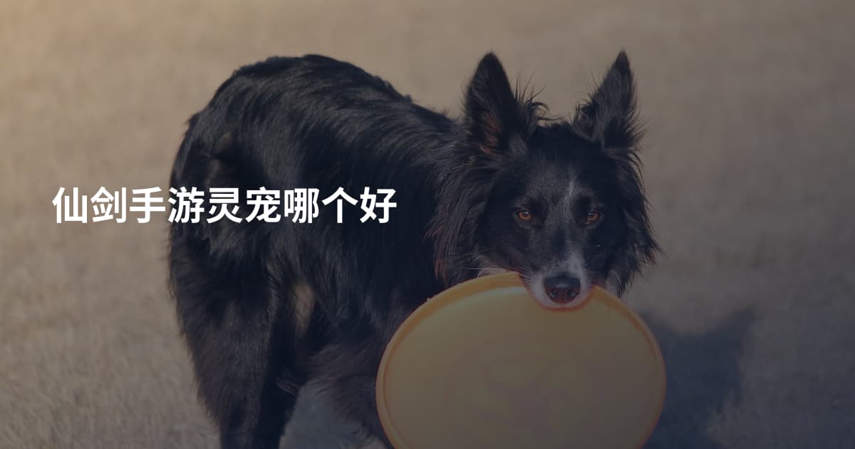 仙剑手游灵宠哪个好