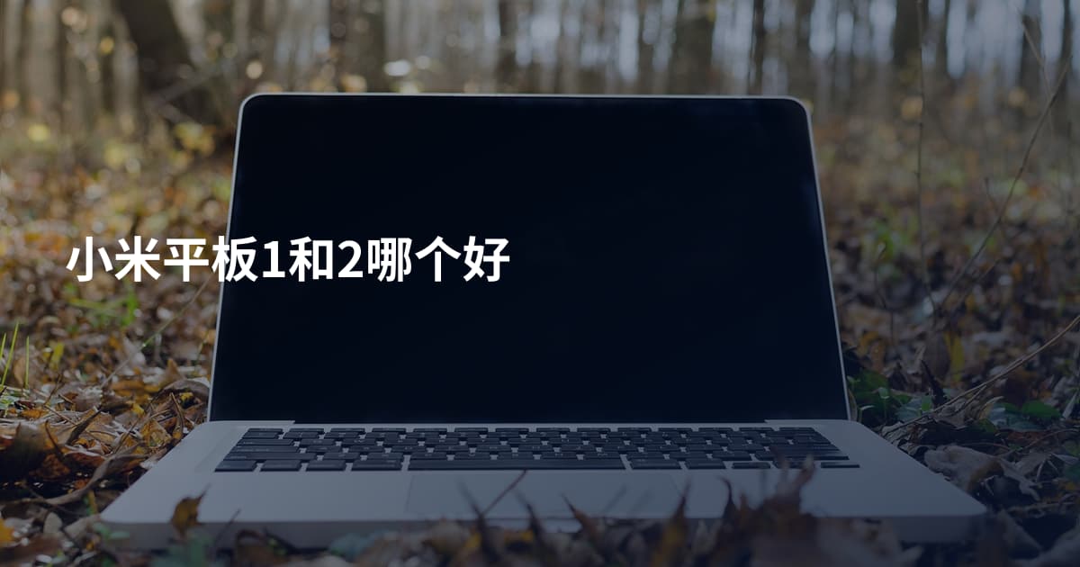 小米平板1和2哪个好