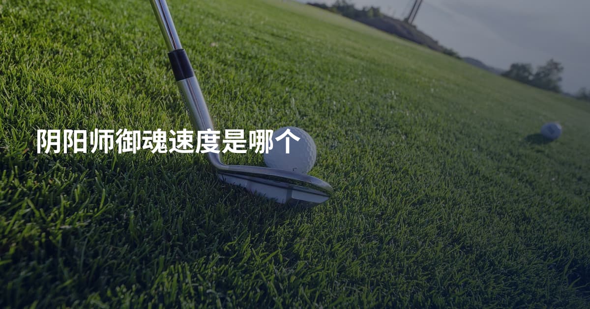 阴阳师御魂速度是哪个