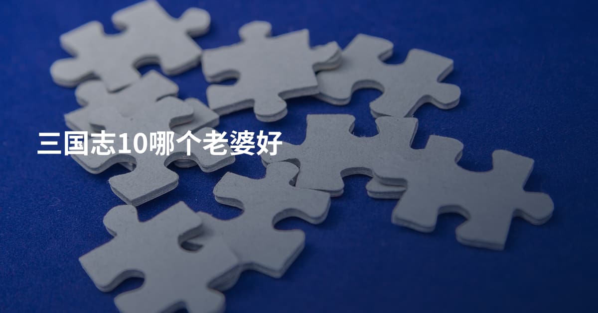 三国志10哪个老婆好