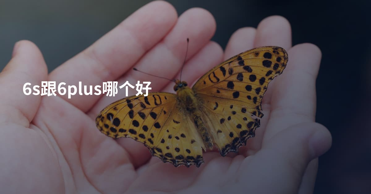 6s跟6plus哪个好