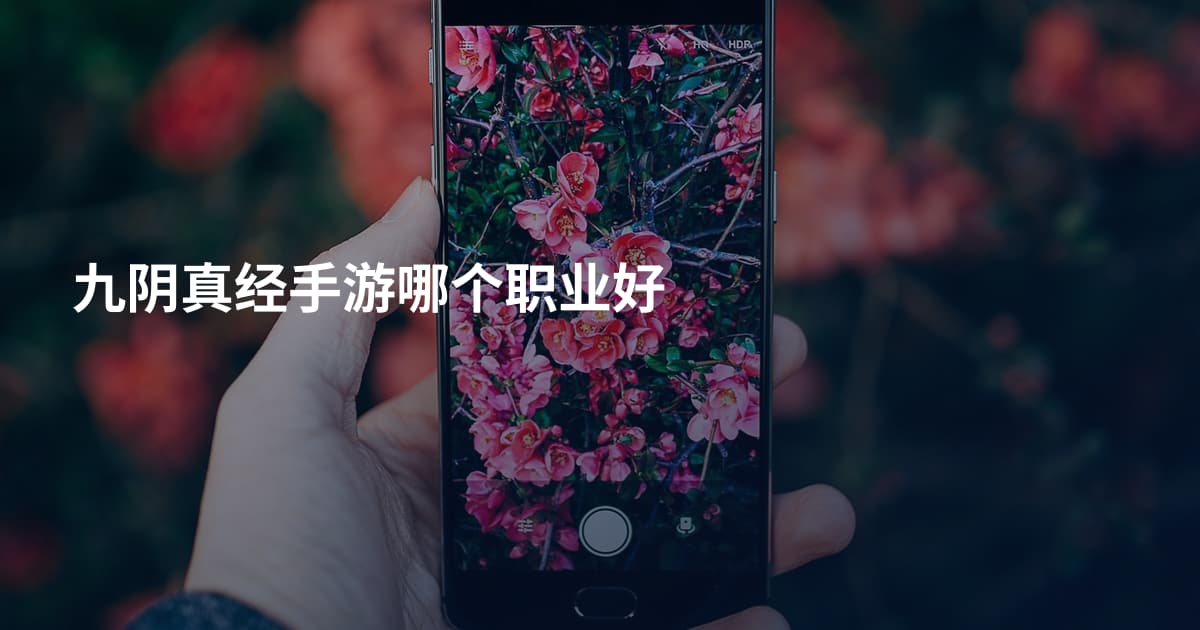 九阴真经手游哪个职业好