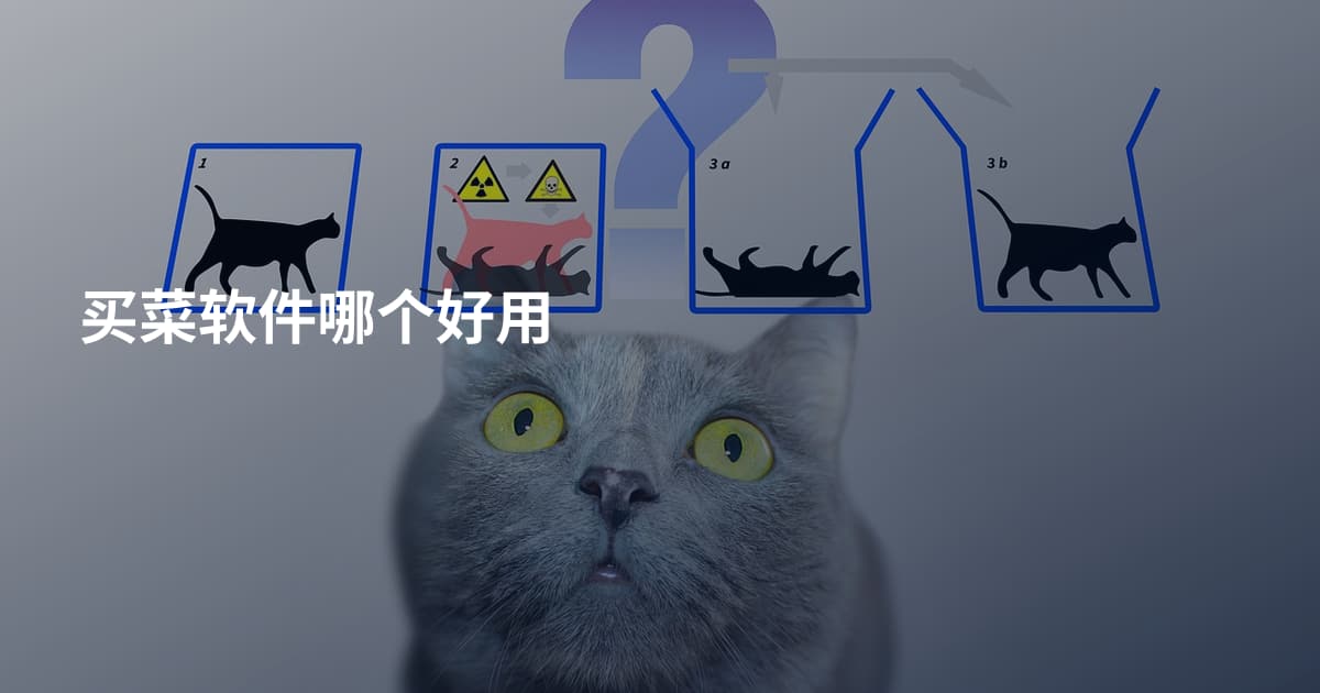买菜软件哪个好用