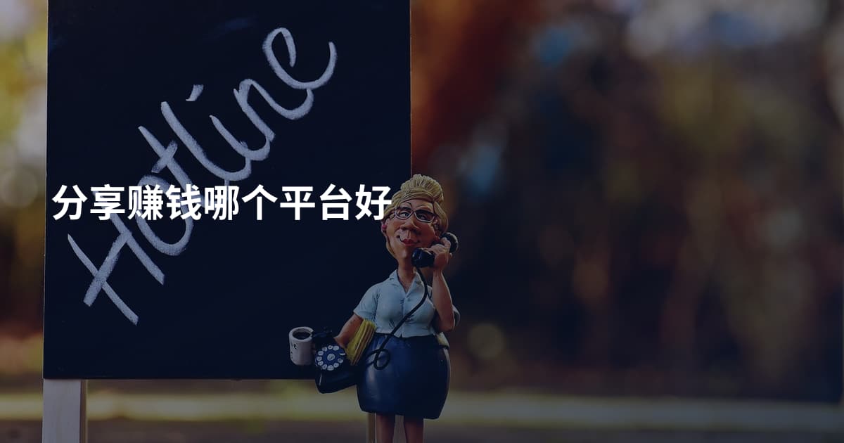 分享赚钱哪个平台好