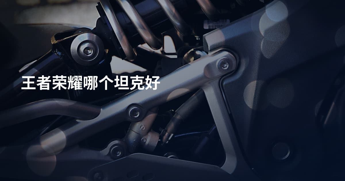 王者荣耀哪个坦克好