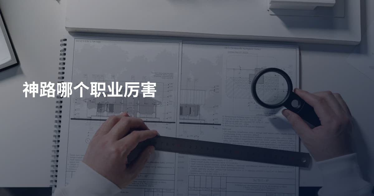 神路哪个职业厉害