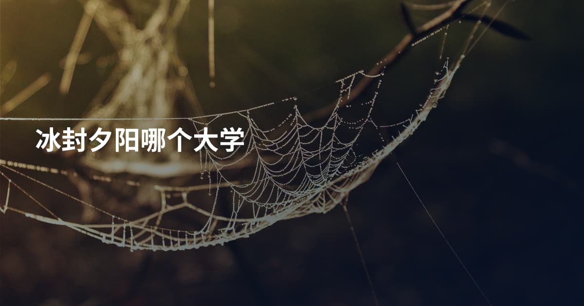冰封夕阳哪个大学