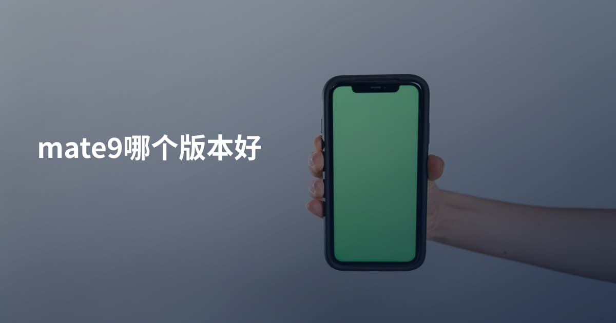 mate9哪个版本好
