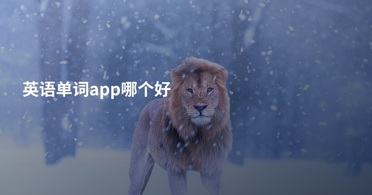 英语单词app哪个好