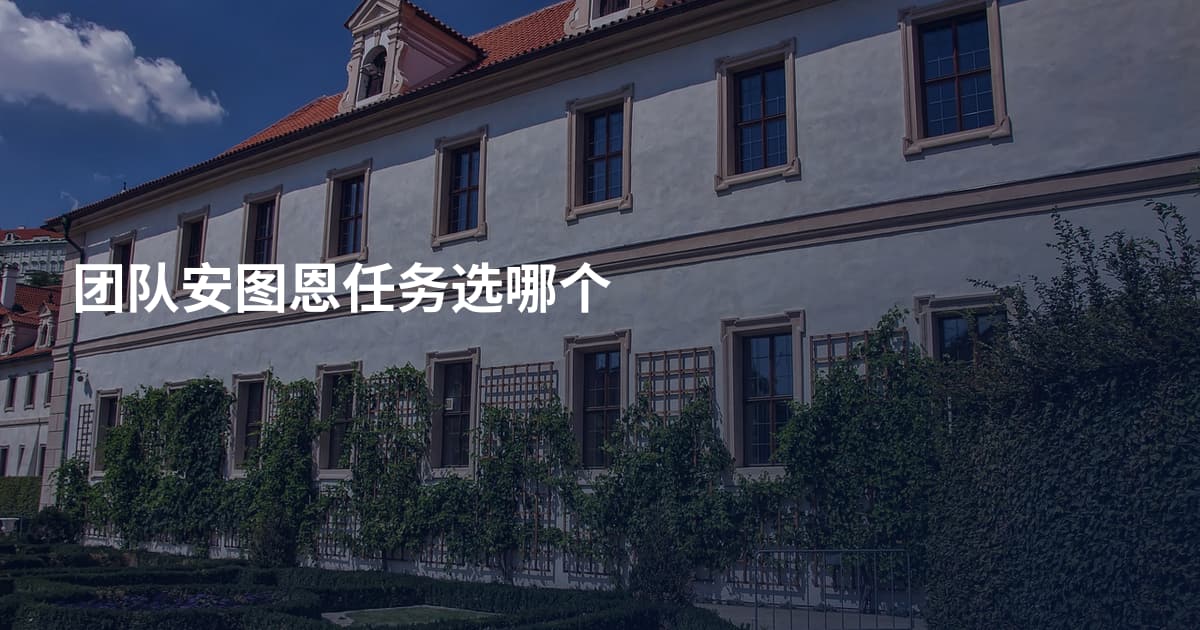 团队安图恩任务选哪个
