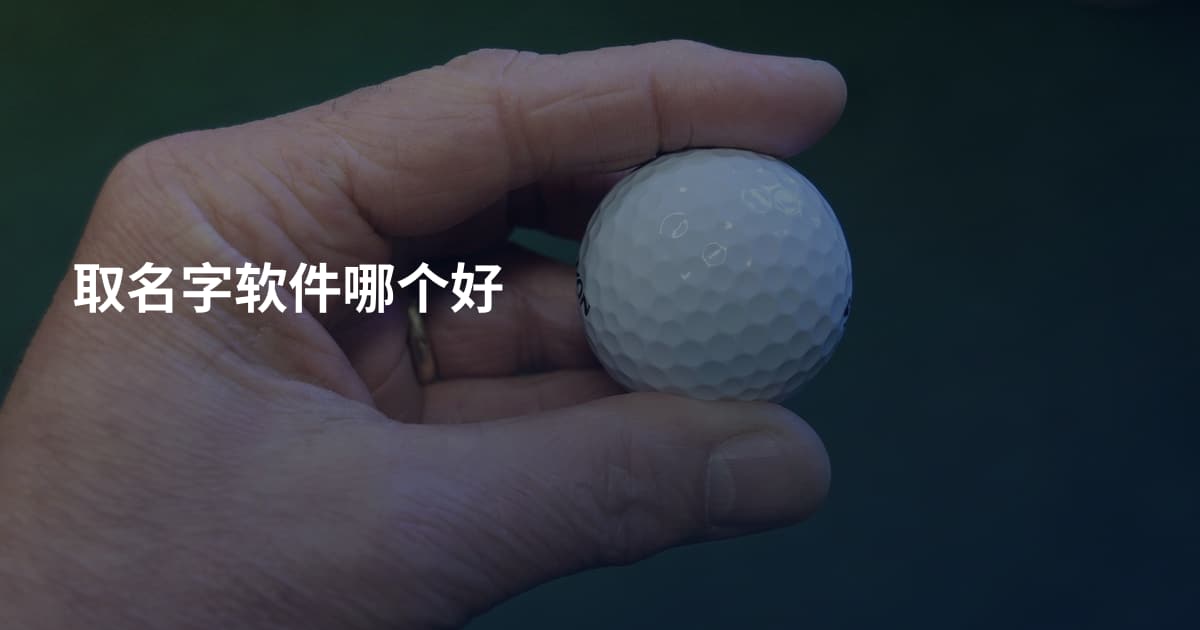 取名字软件哪个好