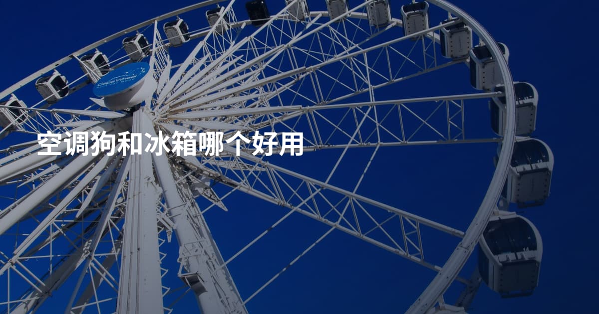 空调狗和冰箱哪个好用