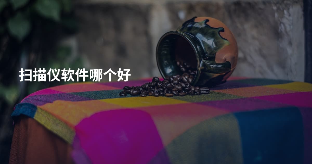 扫描仪软件哪个好