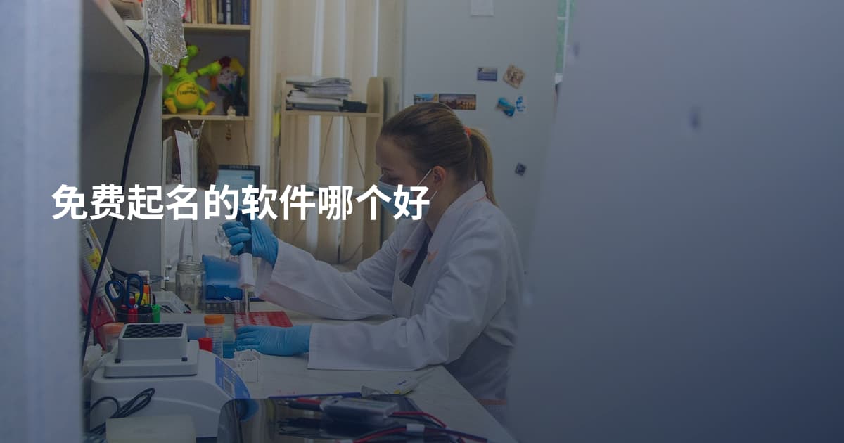 免费起名的软件哪个好