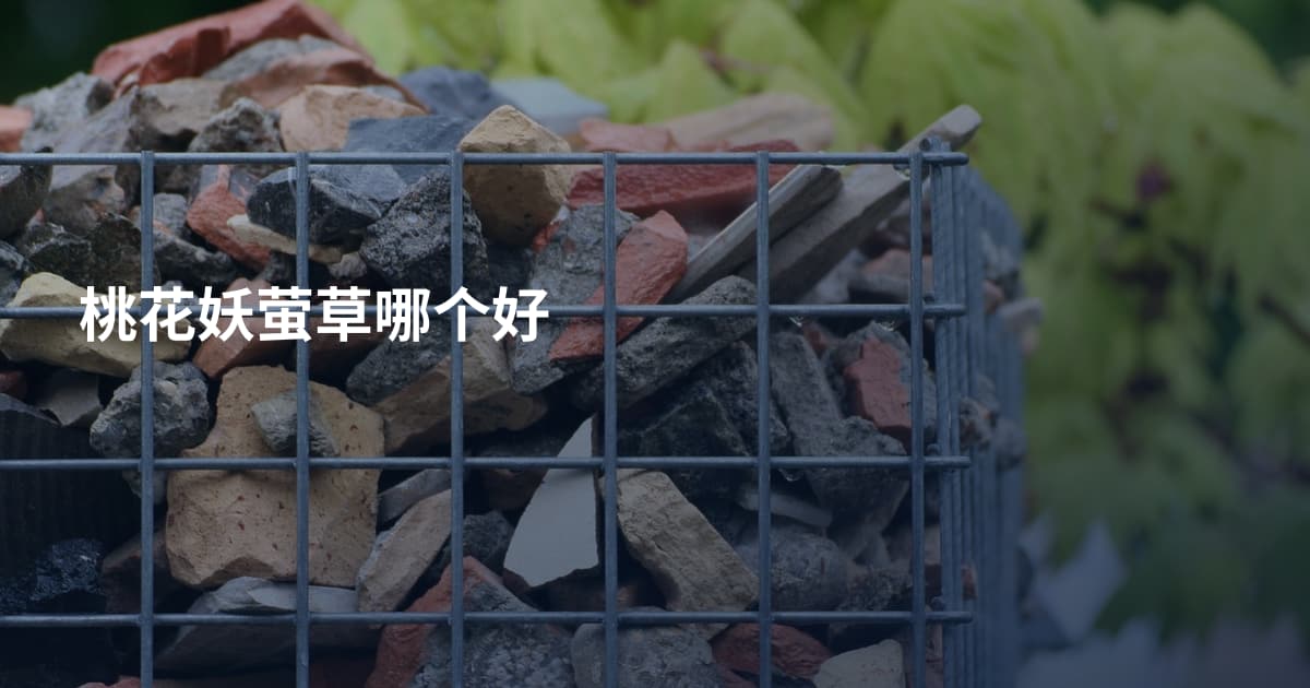 桃花妖萤草哪个好