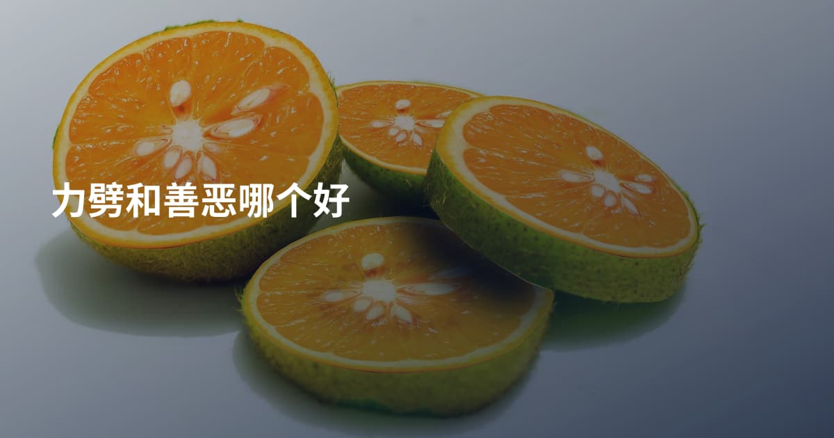 力劈和善恶哪个好