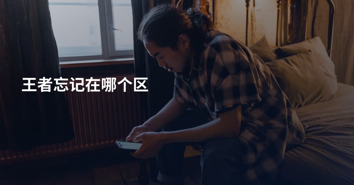 王者忘记在哪个区