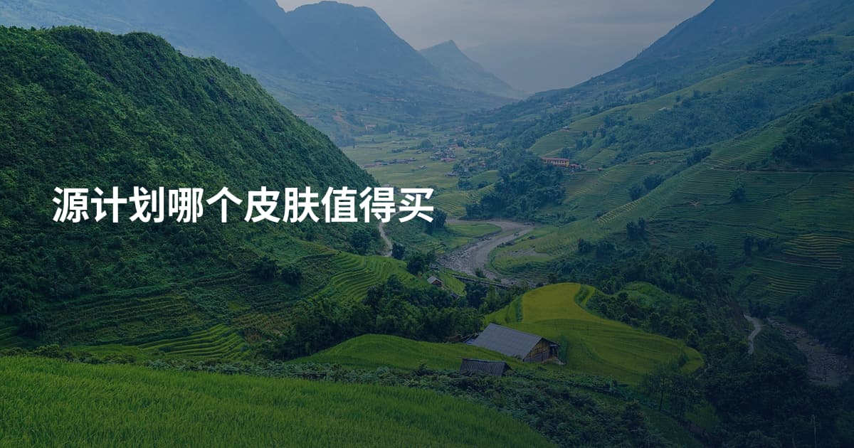 源计划哪个皮肤值得买