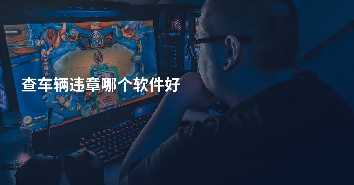 查车辆违章哪个软件好