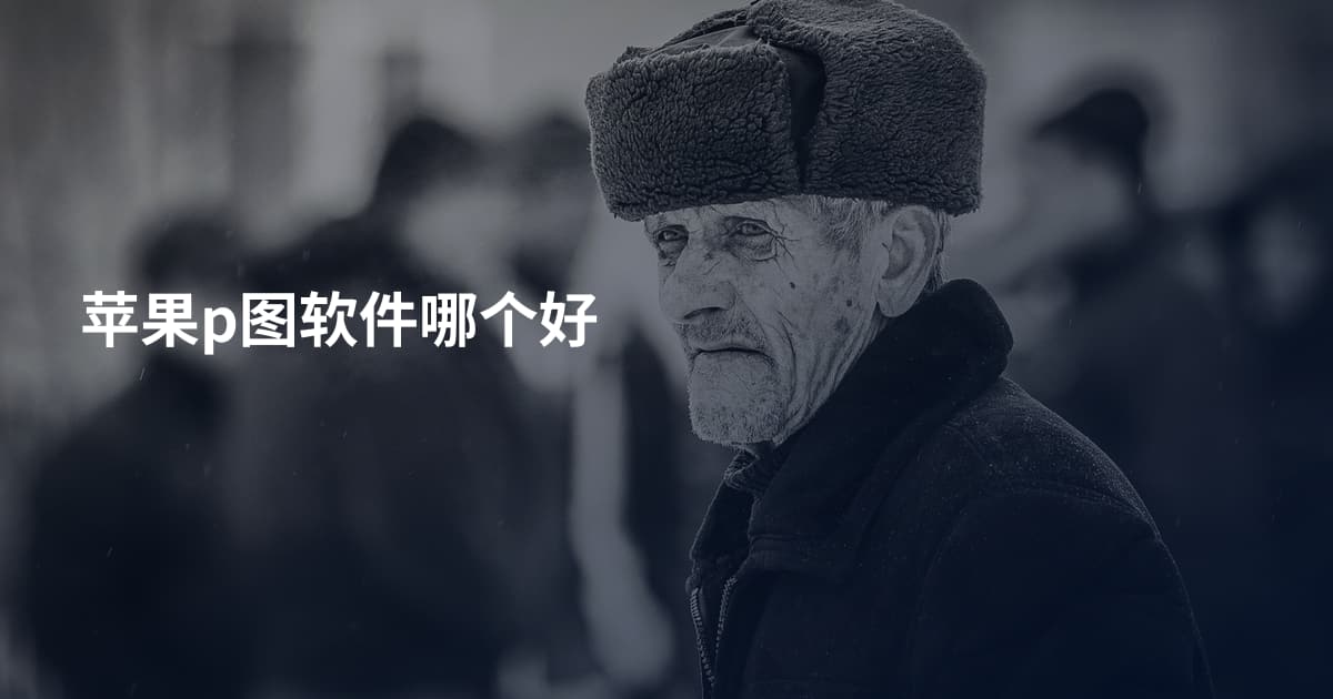 苹果p图软件哪个好