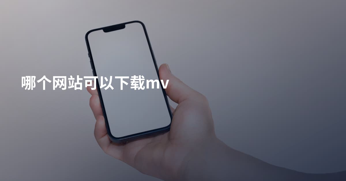 哪个网站可以下载mv