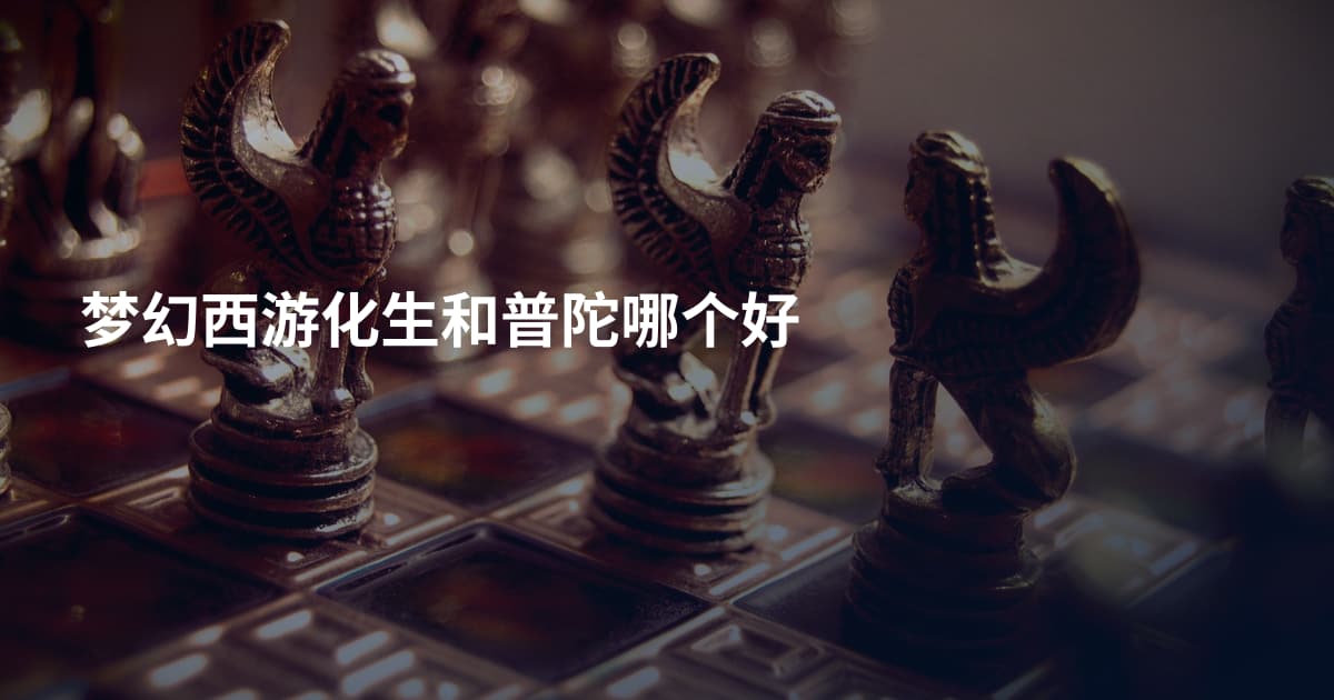 梦幻西游化生和普陀哪个好