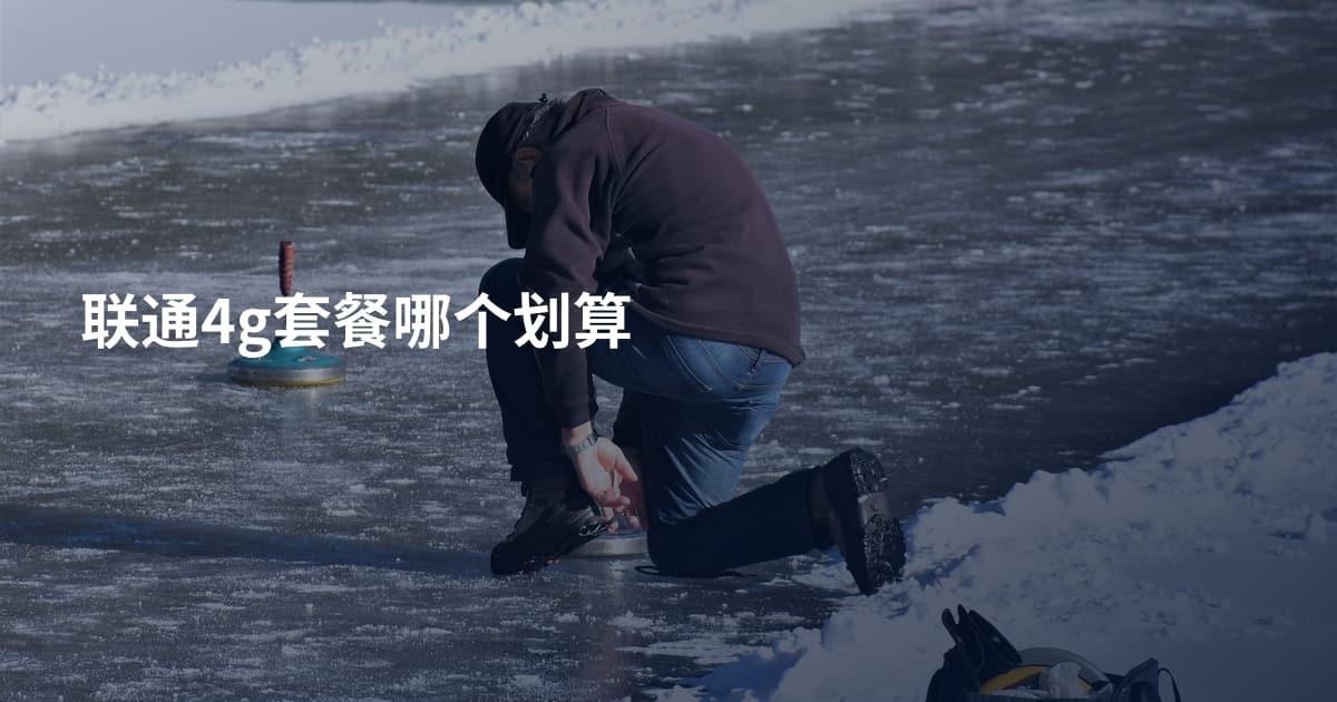 联通4g套餐哪个划算