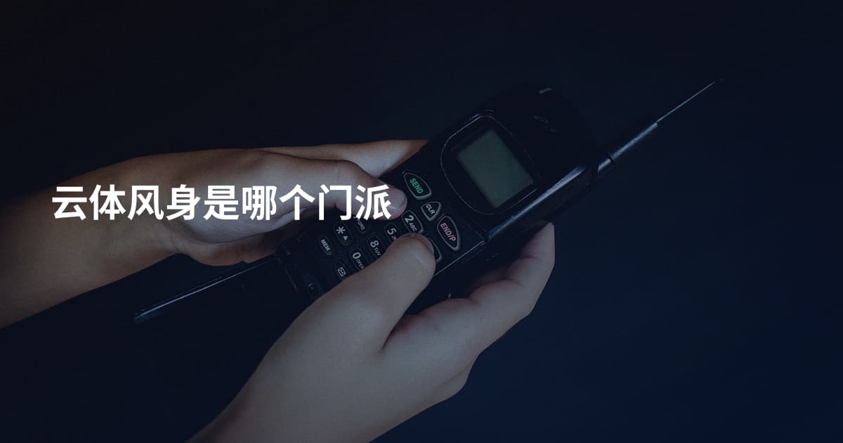 云体风身是哪个门派