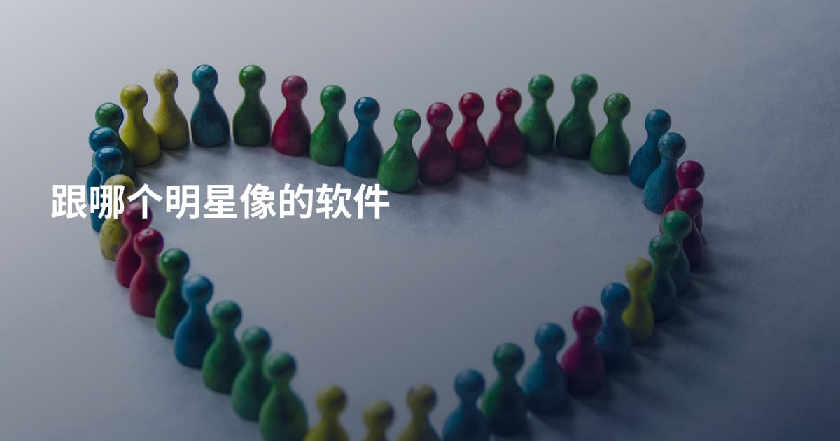 跟哪个明星像的软件