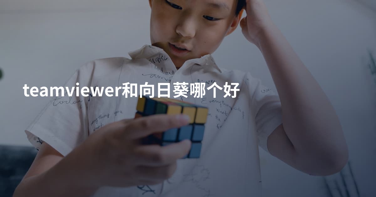 teamviewer和向日葵哪个好