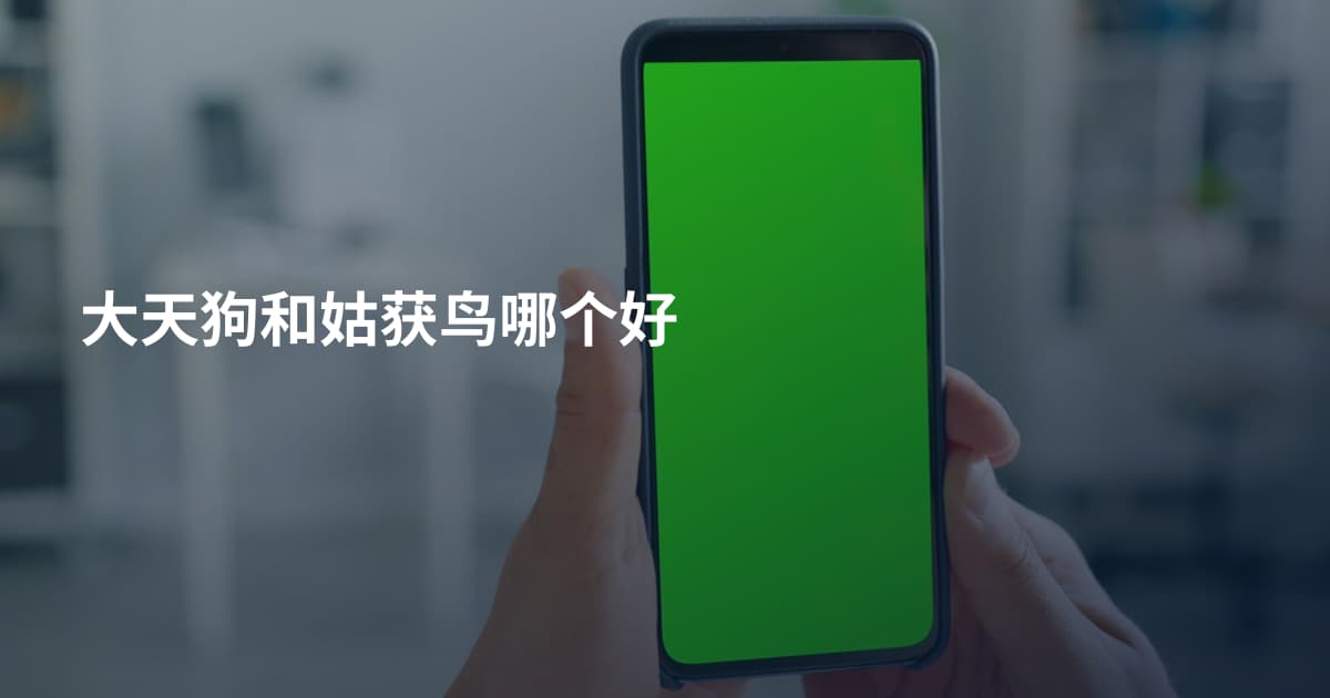 大天狗和姑获鸟哪个好